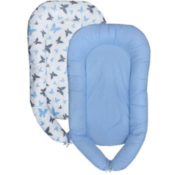 COSING SLEEPLEASE Babafészek, pillangós minta, kék kép