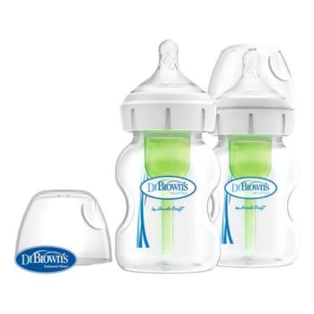 DR.BROWN'S Anticolic flakon Opciók + széles nyakú 2x150 ml műanyag kép