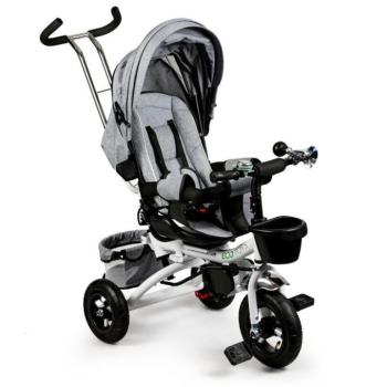 ECOTOYS Babakocsi típusú tricikli szürke kép