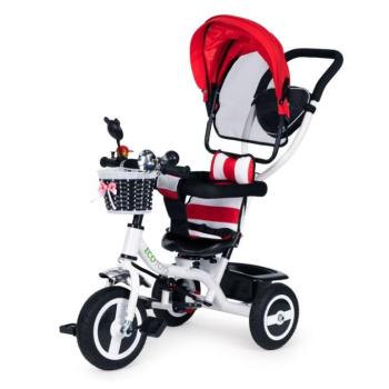 ECOTOYS Gyerek tricikli és babakocsi piros kép