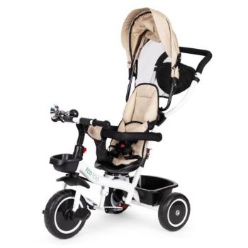 ECOTOYS Tricikli és babakocsi bézs kép