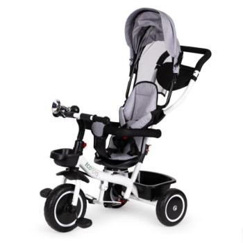 ECOTOYS Tricikli és babakocsi szürke kép