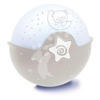 Éjjeli lámpa Soothing Light & Projector Ecru Infantino dallamokkal és vetítővel barna 0 hó-tól kép