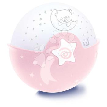 Éjjeli lámpa Soothing Light & Projector Pink Infantino dallamokkal és vetítővel rózsaszín 0 hó-tól kép