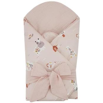 EKO Muszlin pólya kókusz kivehető betéttel My farm Muselin Powder pink 75 kép