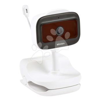 Elektronikus bébiőr Video Baby Monitor Zen Nomad White Beaba mobilhoz csatlakoztatható széles látószögű kamerával és infravörös éjjellátóval kép