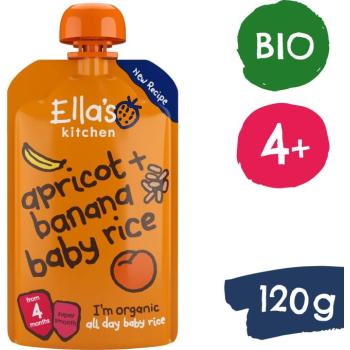 Ella's Kitchen BIO babarizs, banán és sárgabarack (120 g) kép