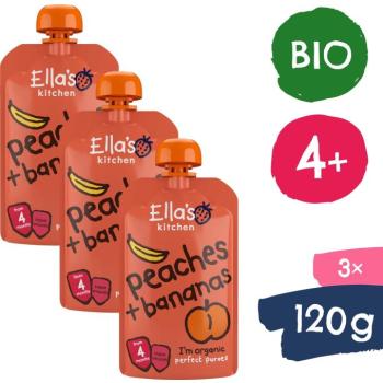 Ella's Kitchen BIO banán barackkal (3 ×120 g) kép