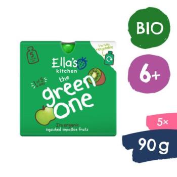 Ella's Kitchen BIO GREEN ONE Kiwi almával és banánnal (5x90 g) kép