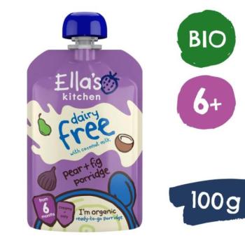 Ella's Kitchen BIO Tejmentes zabkása körtével és fügével (100 g) kép