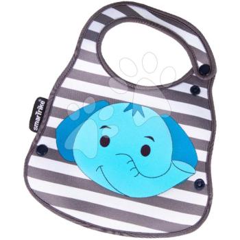 Előke és cumisüvegtartó Elefánt Baby Bib & Bottle Holder toTs-smarTrike kék 0 hó-tól kép