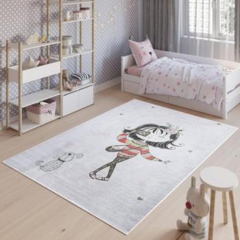 Emma Gyerekszőnyeg Fotós lány és kiskutyus Szélesség: 80 cm | Hossz: 150 cm kép