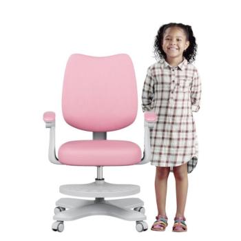 Ergonomikus gyerekszék lábtartó, gravitációs kerekek, rózsaszín kép