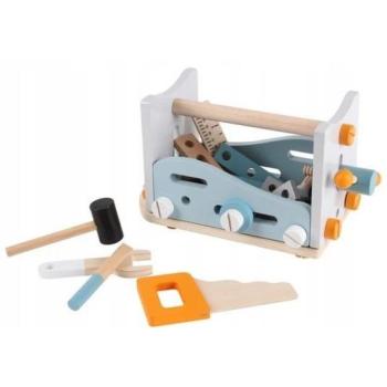 Fából készült műhely gyerekeknek ECOTOYS szerszámos asztal