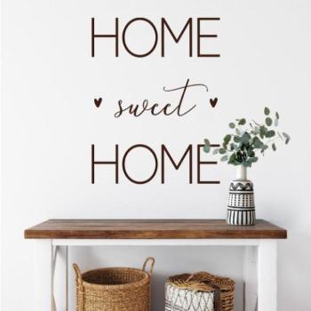 Dekoratív, Home Sweet Home feliratú matrica kép