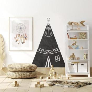 Gyermek tábla matrica, teepee sátor formájában kép
