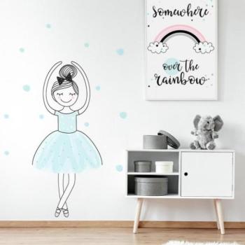 Hania ballerina formájú, fali matrica kép