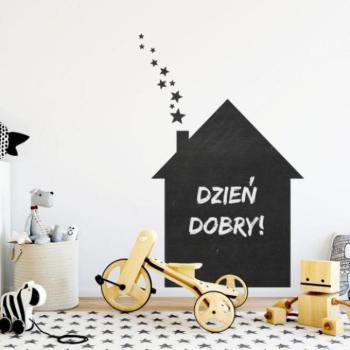 Tábla matrica, ház formájában kép