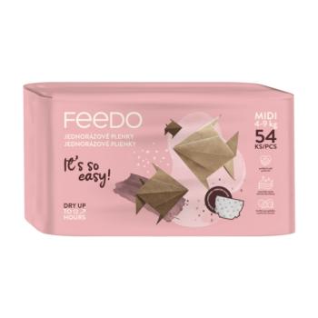FEEDO Egyszer használatos pelenkák Midi (4-9 kg), 54 db kép
