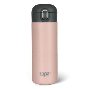Folyadék termosz szilikon fogantyúval 400 ml, Candy pink kép