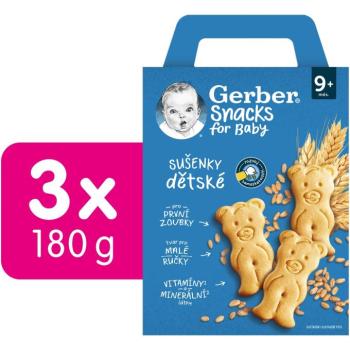 GERBER Snacks babakeksz, 3x180g