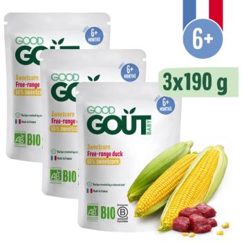Good Gout BIO kukorica kacsahússal 3× 190 g kép