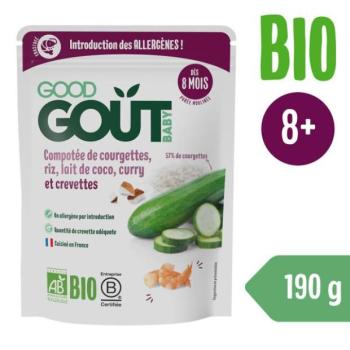 Good Gout BIO Rákok rizzsel, cukkínivel és kókusztejjel (190 g) kép