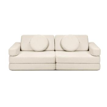 Gyerek összecsukható habszivacs kanapé SHAPPY PLAY TEDDY Szín: Soft Cream kép