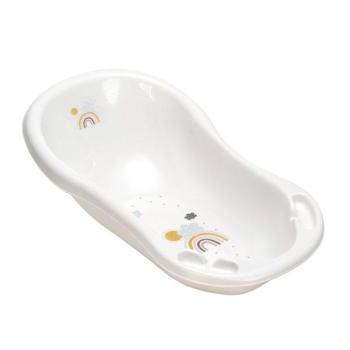 Gyermek fürdőkáda 84 cm dugóval "Rainbow", Fehér kép