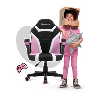 Gyermek gamer szék, gyerekeknek, pink mesh kép