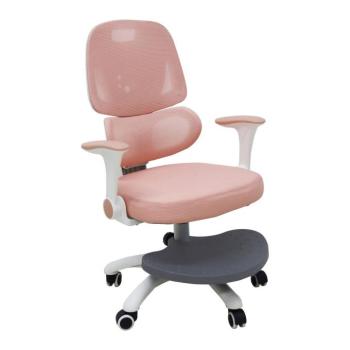 Gyermek íróasztali szék, ergonomikus forgószék, állítható, rózsaszín kép
