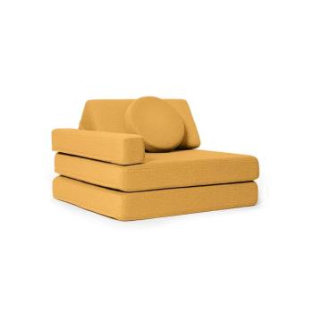 Gyermek kihajtható habszivacs fotel SHAPPY ORIGINAL Szín: Mustard kép