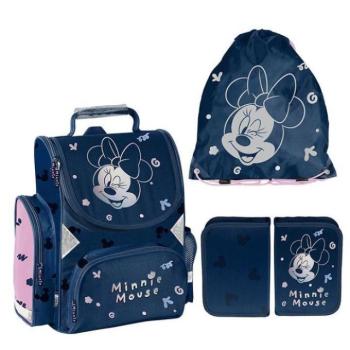 Lányos MINNIE iskolai szett prémium aktatáskából, táskából és tolltartóból kép