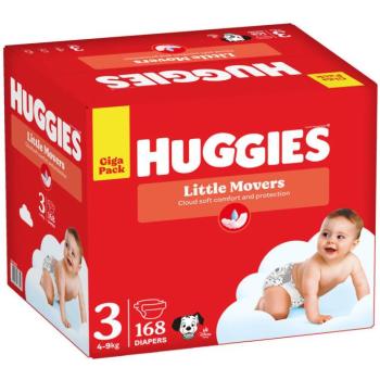 HUGGIES Little Movers, 3-as méret (168 darab) kép