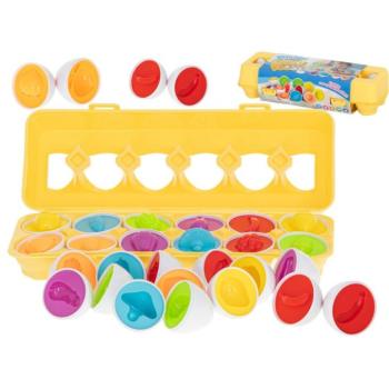 Ikonka oktatási tojás válogató Puzzle 12db kép