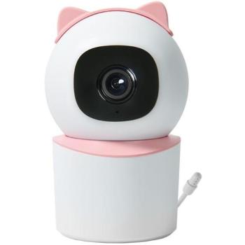 IMMAX Neo Lite Smart Security Baby beltéri kamera, 355° 50° P/T, WiFi, 4MP, rózsaszín kép
