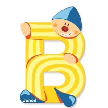 Janod Fa betű B ragasztó 9 cm kép