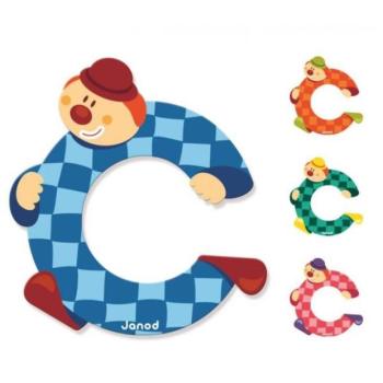 Janod Fa betű C ragasztó 9 cm