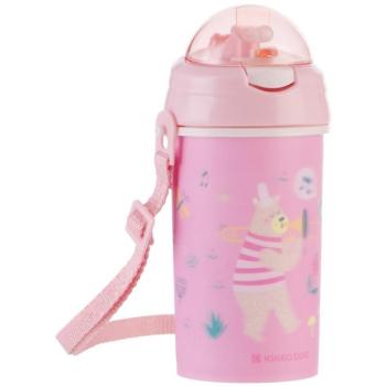 KikkaBoo szilikon szívószállal és pánttal Music Fest Pink kép