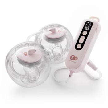 KINDERKRAFT Double Hands-Free Gentle Flow Pink kép