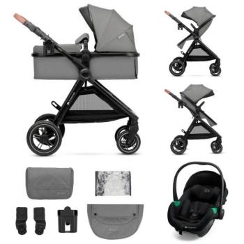 KINDERKRAFT Kombinált babakocsi 3 az 1-ben Esme Pro Moonlight Grey kép