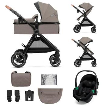 KINDERKRAFT Kombinált babakocsi 3 az 1-ben Esme Pro Sand Beige kép
