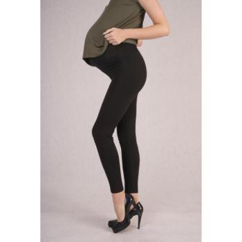 Kényelmes kismama leggings, fekete színben kép