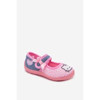 Lányka rózsaszín balerinacipő/papucs HELLO KITTY kép