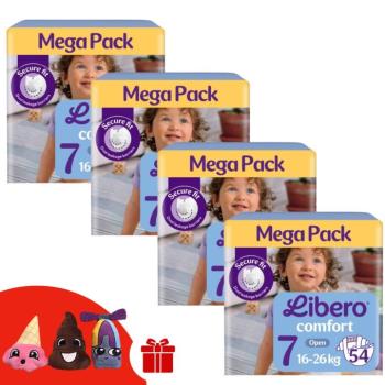 Libero Comfort Mega Pack Pelenkacsomag 16-26kg Junior 7 (216db) +... kép