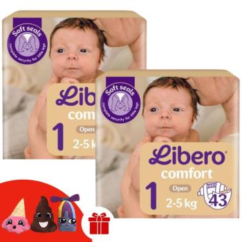 Libero Comfort Pelenka 2-5 kg Newborn 1 (86db) + Ajándék 3 db Ujjbáb kép