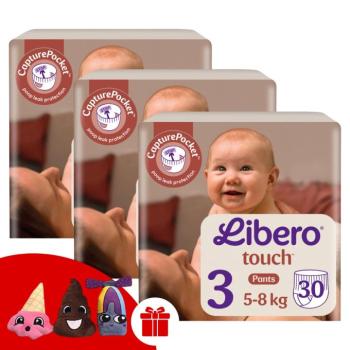 Libero Touch Bugyipelenka 5-8kg Midi 3 (90db) + Ajándék Ujjbáb kép