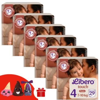 Libero Touch Bugyipelenka 7-10kg Maxi 4 (174db) + Ajándék 3 db Ujjbáb kép