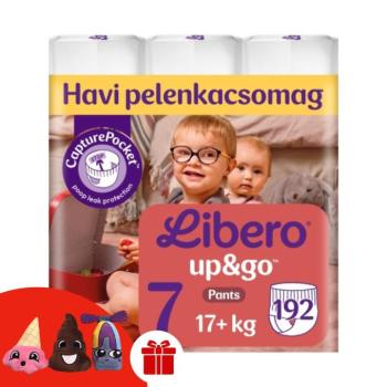 Libero Up&Go Bugyipelenka 17+ junior 7 (192db) + Ajándék 3 db Ujjbáb kép