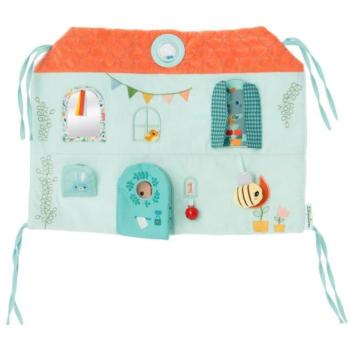 Lilliputiens textil kiságy panel - Stella őzike és Joe sárkány házikója kép